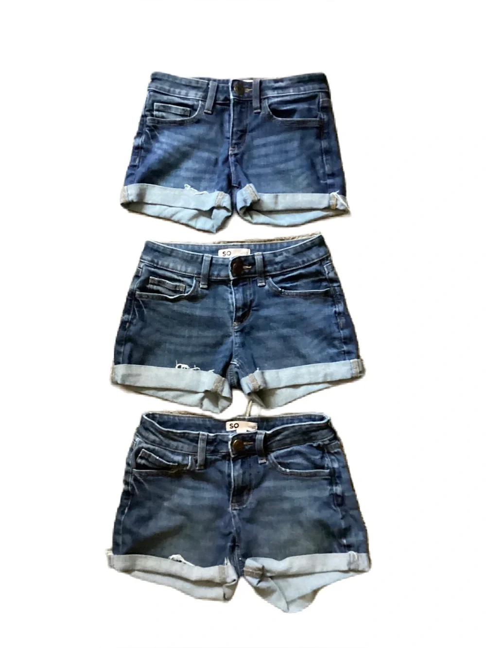 SO denim shorts 3 pairs Size 3